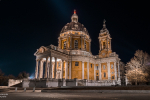 Notturno a Superga - Torino - Basilica di Superga - foto di Riccardo Falciani