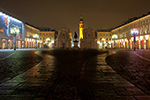 Notturno torinese, luci d'artista in piazza San Carlo - foto di Fabrizio Corsanego