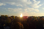 Skyline di Torino, il sole riflesso sul grattacielo ISP - foto di Flavio Gugliermetti 