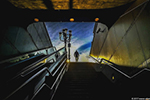 Sulle rampe della Metro all'alba si aprono orizzonti sulla città - foto di Marco Allais