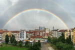 Torino, in prima fila a guardare l'arcobaleno - foto di Nunzio Dipalma