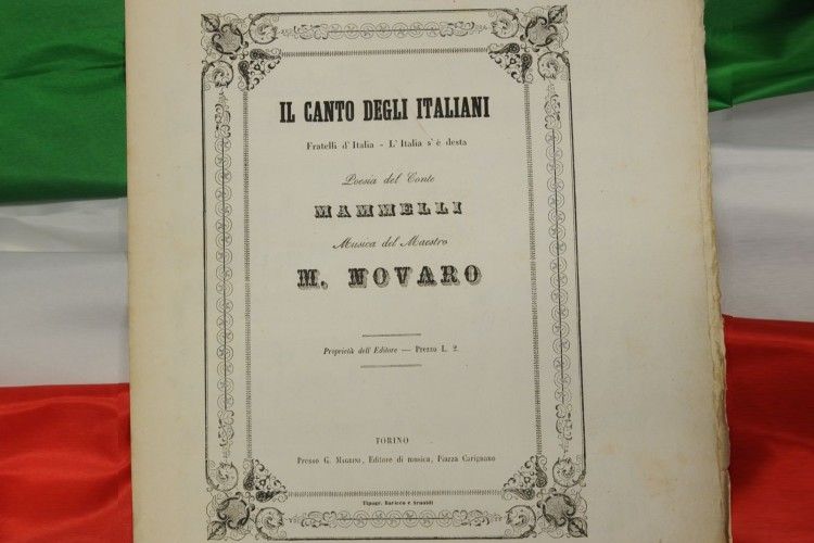 Libro orginale 'Il canto degli italiani'