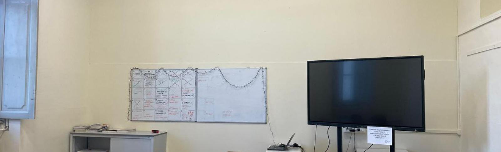 Un'aula del Pacchiotti 