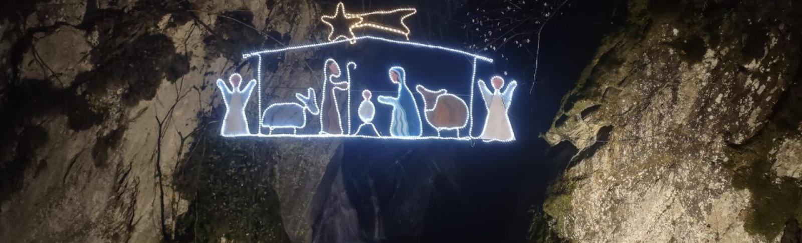 Uno dei presepi allestiti a Chronio