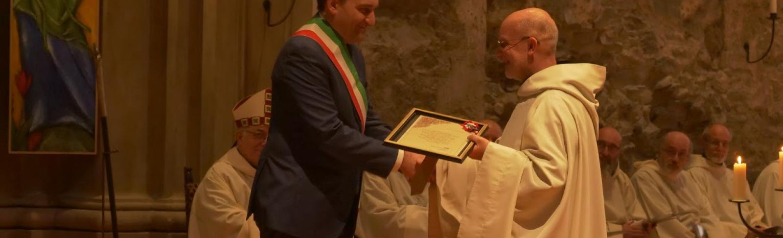 Il sindaco Lo Russo e il Priore di Novalesa