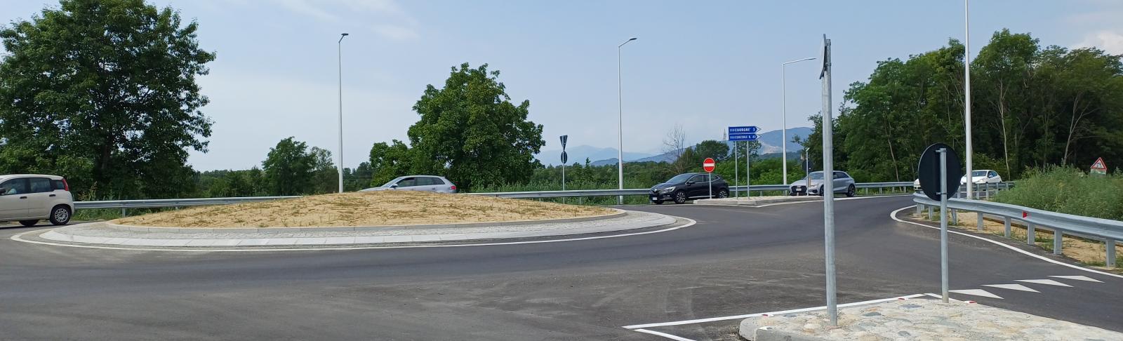 la nuova rotonda a Spineto