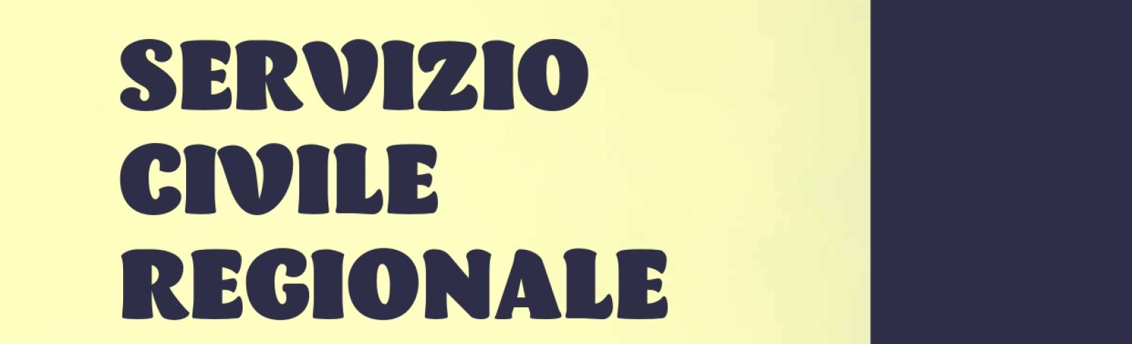 Locandina Servizio civile regionale 