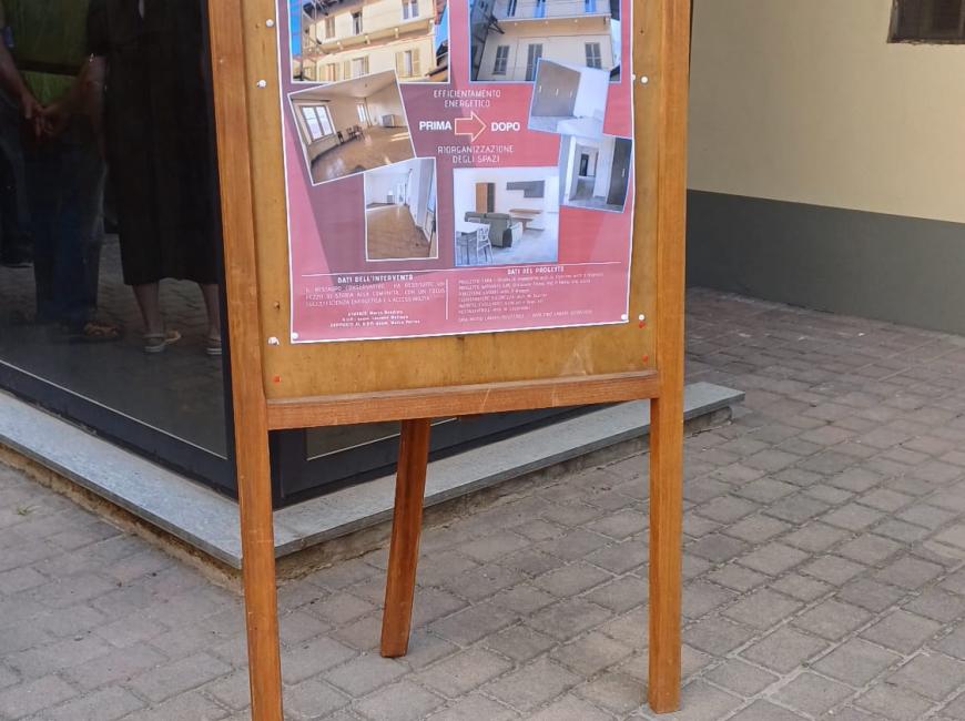 la locandina del social housing a San Giorgio