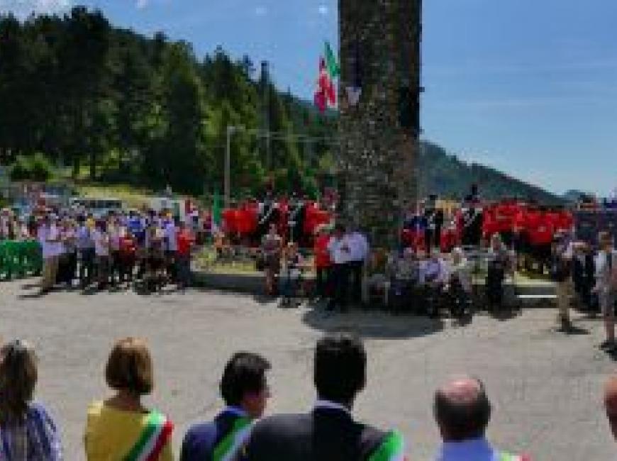 Cerimonia di commemorazione dell'eccidio partigiano del 1944