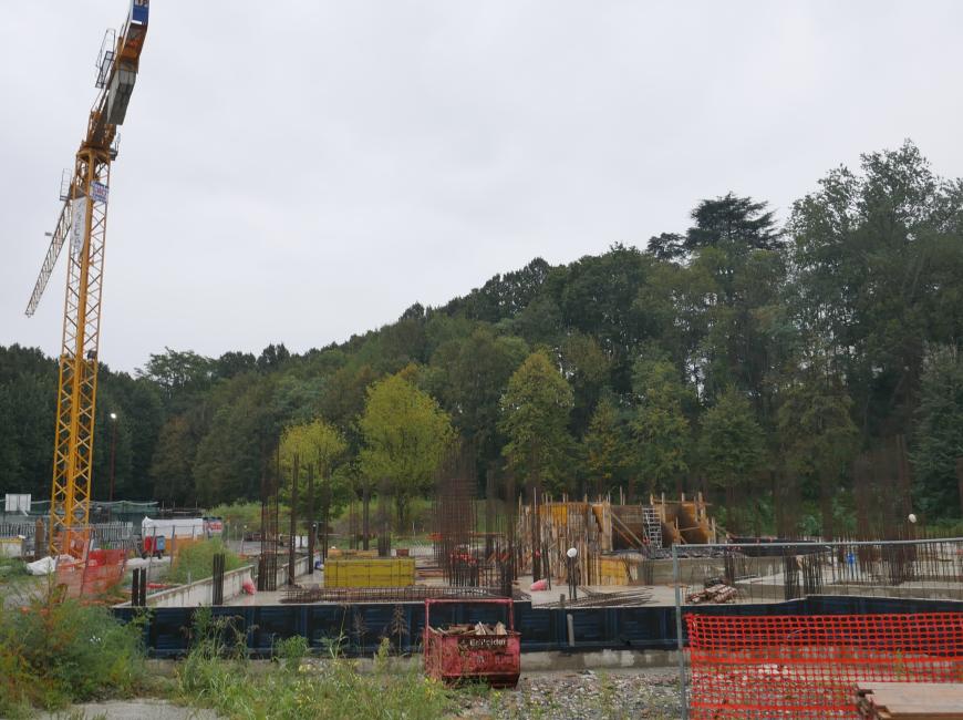 Ad Avigliana lavori in corso nella Piazza del Popolo