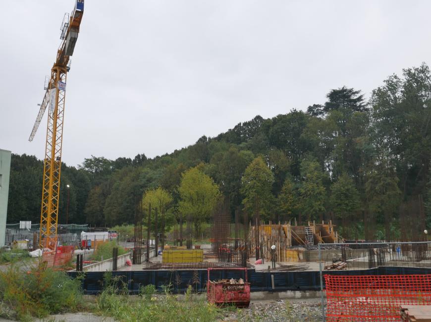 Ad Avigliana lavori in corso nella Piazza del Popolo