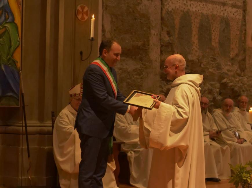 Il sindaco Lo Russo e il Priore di Novalesa