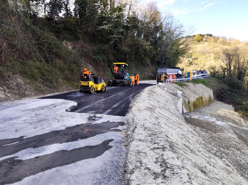 Ripristino Provinciale 104 a Lauriano