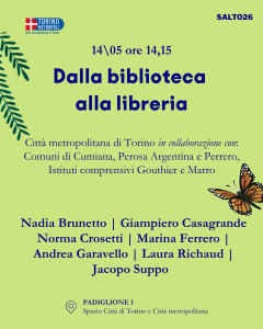 Evento salone del libro dalla biblioteca alla libreria