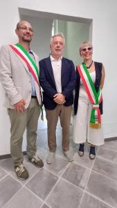 i sindaci di San Giorgio e Strambino con il direttore del Cissac