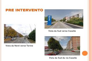 BOR-B1 - Lavori di riqualificazione urbana tramite la ristrutturazione urbanistica del comparto sotteso dalla via Lanzo, nel tratto compreso tra le vie Martiri della Libertà e Italia 1 - pre intervento