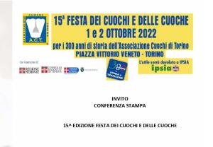 Locandina 15esima edizione Festa dei Cuochi