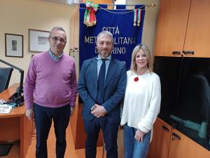 Davide Rosso Sindaco Rivalba_Vicesindaco metropolitano Suppo_Consigliera metropolitana Marta