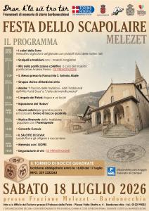 Festa dello Scapolaire Melezet 18 luglio 2026