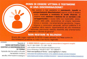 Volantino nodo antidiscriminazioni CM