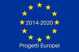Bandiera UE con la scritta Progetti 2014-2020