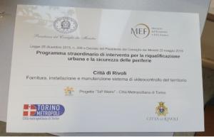 Comune di Rivoli RIV-C1 - Fornitura, installazione e manutenzione sistema di videocontrollo del territorio