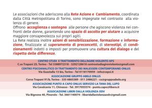 retro della cartolina della Rete RAC