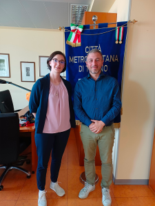 Sindaca Traves Francesca Giuliano e Vicesindaco metropolitano Jacopo Suppo