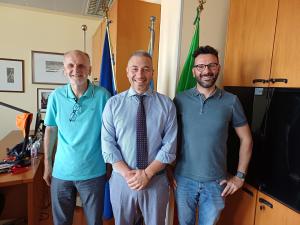 Sindaco Sant’Ambrogio_Barella_Vicesindaco metropolitano_Suppo_Assessore Sant'Ambrogio_Piazza_22_06_2026