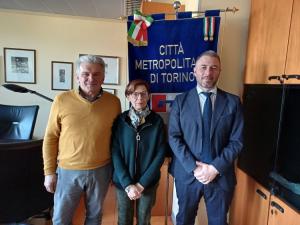 Il Sindaco di Ala di Stura, Mauro Garbano, la Sindaca di Cantoira, Franca Vivenza, e il Vicesindaco metropolitano Suppo – 24 marzo 2025"