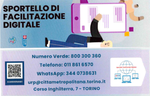 Volantino sportello facilitazione digitale Città metropolitana