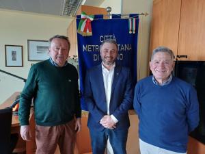 Il Vicesindaco Martina, il Vicesindaco metropolitano Suppo e il Sindaco di Giaglione Campo Bagatin