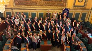 I sindaci con don Luigi Ciotti