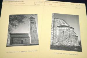 Due foto della chiesa di S. Secondo provenienti dall'archivio fotografico Baronio