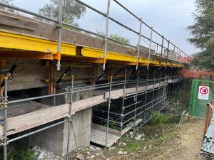 Cantiere ponte sp98 a Sciolze