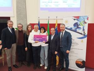 Consegna dell'assegno virtuale della Fondazione Matilde Lorenzi il 19 febbraio 2025.