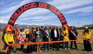 taglio del nastro a Favria