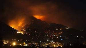 Incendio in Val di Susa