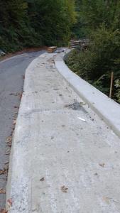 Lavori sulla strada provinciale 197 al Colle del Lys, al chilometro 29+750 – ottobre 2025.