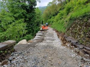 lavori su frama SP 168