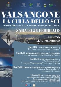 locandina Valsangone culla dello sci