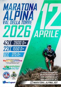 Locandina Maratona Alpina Val della Torre 2026