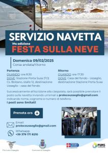 Locandina Navetta - Festa sulla Neve con le Racchette, Usseglio - 9 febbraio 2025