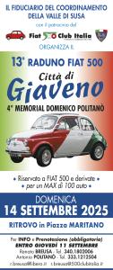 Locandina raduno Fiat 500 Giaveno