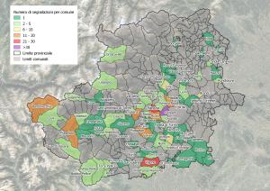 Localizzazione delle segnalazioni per il catalogo CIRCA pervenute al 20 maggio 2025