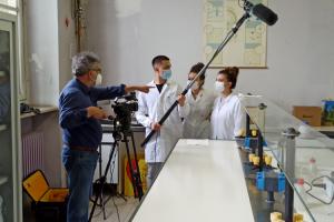 Riprese in laboratorio presso l.I.S. Gobetti Marchesini Casale Arduino