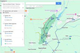 mappa intyetrattiva dei sentieri
