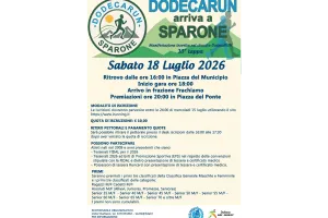 programma Dodecarun Sparone 18 luglio 2026