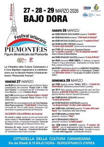 programma Festival Letterario Piemonteis Bajo Dora 