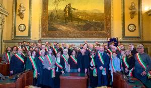 i sindaci con don luigi ciotti